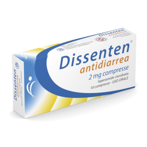 DISSENTEN ANTIDIARREA 2 MG COMPRESSE 10 COMPRESSE IN BLISTER PVC/AL