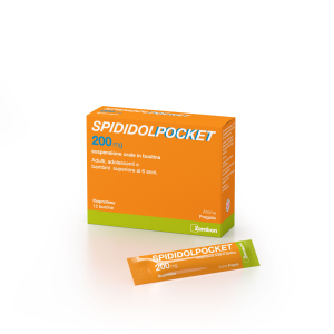 SPIDIDOLPOCKET 200 MG SOSPENSIONE ORALE IN BUSTINA 12 BUSTINE IN PET/ALU/PET/PE