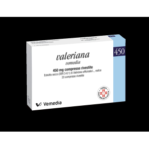 VALERIANA VEMEDIA 450 MG COMPRESSE RIVESTITE 20 COMPRESSE IN BLISTER PVC/PVDC-AL