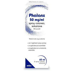 PHALANX 50 MG/ML SPRAY CUTANEO SOLUZIONE 1 FLACONE IN HDPE DA 60 ML CON 2 APPLICATORI