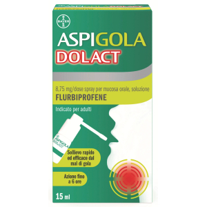 ASPIGOLADOLACT 8,75 MG/DOSE SPRAY PER MUCOSA ORALE 1 FLACONE HDPE DA 15 ML