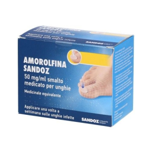 AMOROLFINA SAN 50 MG/ML SMALTO MEDICATO PER UNGHIE 1 FLACONE IN VETRO DA 2,5 ML