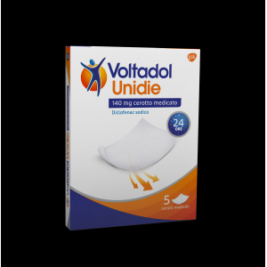 VOLTADOL UNIDIE 140 MG CEROTTI MEDICATI 5 CEROTTI IN BUSTINA CARTA/PE/AL/EAA