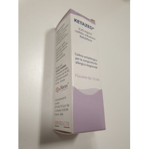 KETAZED 0,25 MG/ML COLLIRIO SOLUZIONE 1 FLACONE IN HDPE DA 10 ML CON CONTAGOCCE