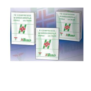 GARZA COMPRESSA STERILE CURAMED 12/8 18X40CM 12 PEZZI
