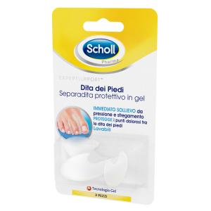 SEPARADITA PROTETTIVO IN GEL SCHOLL EXPERT SUPPORT PER DITA DEI PIEDI 3 PEZZI