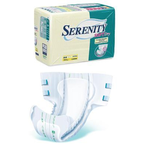 PANNOLONE PER INCONTINENZA SERENITY SOFTDRY FORMATO SUPER TAGLIA MEDIUM 30 PEZZI