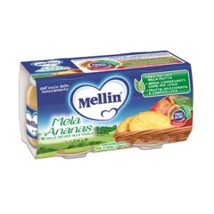 MELLIN OMOGENEIZZATO MELA ANANAS 100 G 2 PEZZI