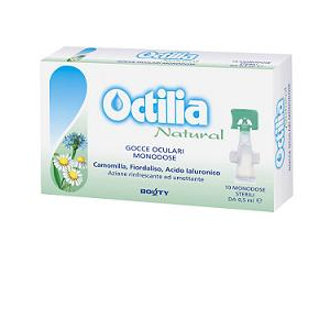 OCTILIA NATURAL GOCCE OCCHI IRRITATI E ARROSSATI 10 FLACONCINI MONODOSE 0,5 ML