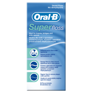 ORALB SUPERFLOSS FILO INTERDENTALE 50 FILI