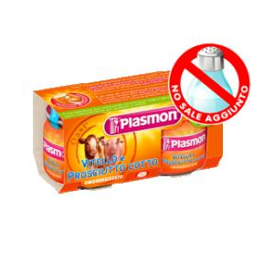 PLASMON OMOGENEIZZATO VITELLO PROSCIUTTO COTTO 80 G X 2 PEZZI