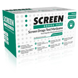 SCREEN DROGA TEST MARIJUANA TEST ANTIDROGA CON CONTENITORE URINA