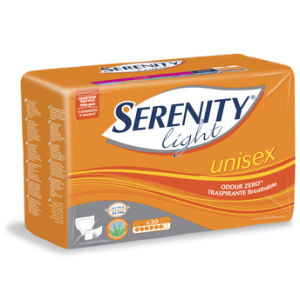 PANNOLONE PER INCONTINENZA SERENITY UNISEX 30 PEZZI