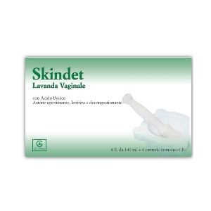 SKINDET LAVANDA VAGINALE 4 FLACONI 140 ML + 4 CANNULE MONOUSO IN BLISTER