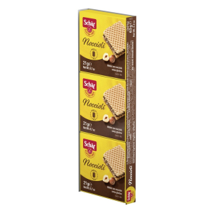 SCHAR NOCCIOLI' WAFERS CON NOCCIOLE 3 PEZZI DA 21 G