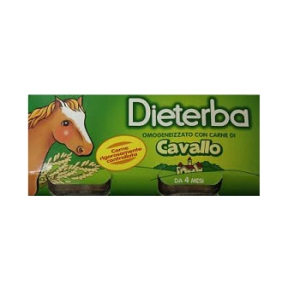 DIETERBA OMOGENEIZZATO CAVALLO 3 PEZZI 80 G