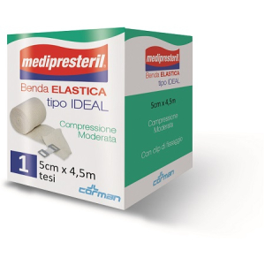 BENDA ELASTICA MEDIPRESTERIL IDEAL COMPRESSIONE MODERATA M4,5X5CM TESI