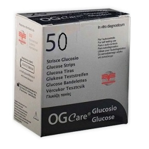 STRISCE MISURAZIONE GLICEMIA OGCARE 50 PEZZI