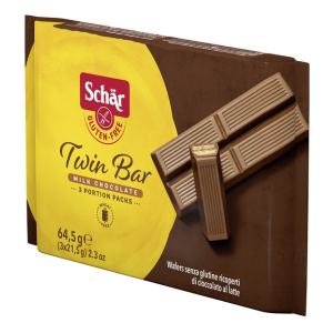 SCHAR TWIN BAR WAFERS RICOPERTI DI CIOCCOLATO AL LATTE 3 PEZZI DA 21,5 G