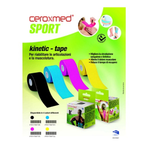 CEROXMED SPORT KINETIC TAPE BLU 1 PEZZO