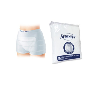MUTANDINA A RETE PER INCONTINENZA SERENITY PANTY COMFORT XL 3 PEZZI