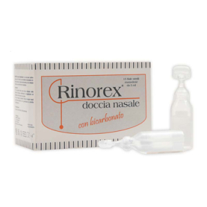 FIALA PER DOCCIA NASALE RINOREX BICARBONATO 5 ML 15 PEZZI