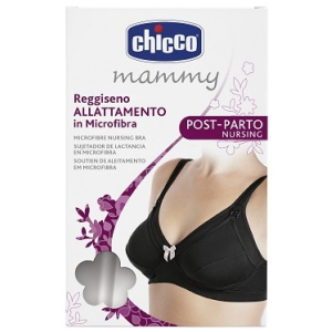 CHICCO MAMMY REGGISENO MICROFIBRA ALLATTAMENTO NERO 3C