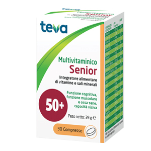 MULTIVITAMINICO SENIOR TEVA 30 COMPRESSE 39 G