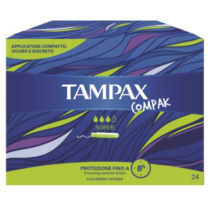 TAMPAX COMPAK SUPER 24 PEZZI