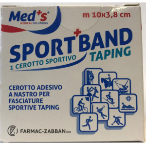 CEROTTO MEDS TELA BIANCA SPORTIVO 1000X3,8 CM