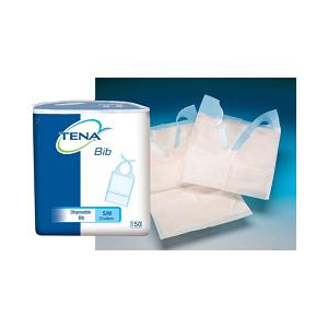 BAVAGLI MONOUSO TENA BIB MISURA SMALL/MEDIA 150 PEZZI