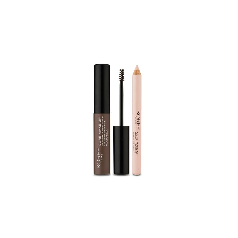 KORFF CURE MAKE UP KIT SOPRACCIGLIA CON MASCARA SOPRACCIGLIA 01 + MATITA ILLUMINANTE 01