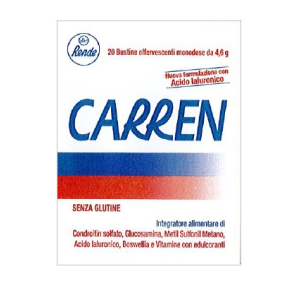 CARREN 20 BUSTINE EFFERVESCENTI MONODOSE DA 4,6 G L'UNA