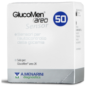 STRISCE MISURAZIONE GLICEMIA GLUCOMEN AREO SENSOR 50 PEZZI