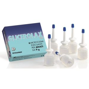 GLICEROLAX ADULTI MICROCLISMI EVACUANTI 6 PEZZI X 9 G CONTIENE AMIDO DI RISO