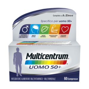 MULTICENTRUM UOMO 50+ 60 COMPRESSE