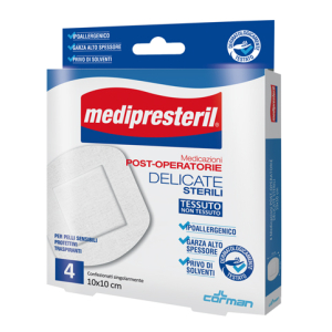 MEDICAZIONE POST OPERATORIA MEDIPRESTERIL DELICATA TNT 10X10CM 5 PEZZI