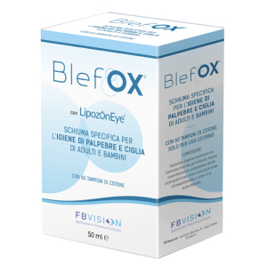 BLEFOX SCHIUMA SPECIFICA PER IGIENE PALPEBRE E CIGLIA 50 ML CON EROGATORE + 60 DISCHETTI