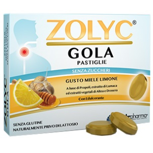 ZOLYC GOLA MIELE/LIMONE SENZA ZUCCHERI 36 PASTIGLIE