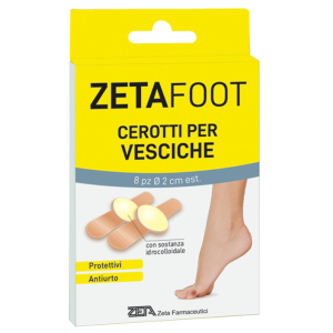 ZETAFOOT CEROTTO IDROCOLLOIDALE VESCICHE 8 PEZZI