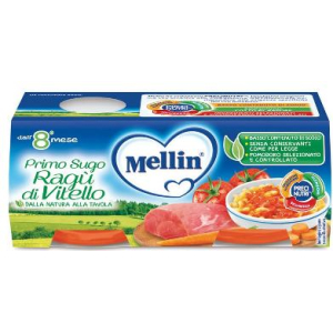 MELLIN PRIMOSUGO RAGU' DI VITELLO 2 VASETTI DA 80 G