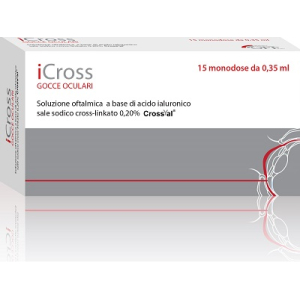 ICROSS SOLUZIONE OFTALMICA ACIDO IALURONICO CROSS-LINKATO 0,2% 15 MONODOSI DA 0,35 ML