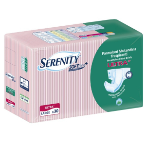 PANNOLONE A MUTANDINA SERENITY FITTED ULTRA + ALOE L 30 PEZZI