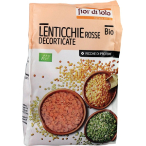 FIOR DI LOTO LENTICCHIE PICCOLE ROSSE DECORTICATE BIO 400 G