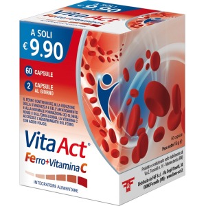 VITA ACT FERRO+VITAMINA C 60 CAPSULE