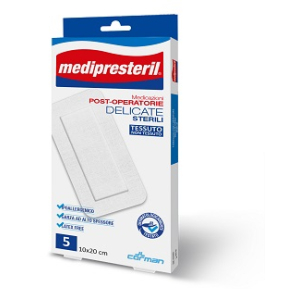 MEDICAZIONE POST OPERATORIA MEDIPRESTERIL DELICATA TNT 10X20CM 5 PEZZI