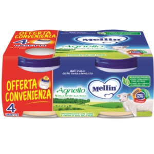 MELLIN OMOGENEIZZATO AGNELLO 4 PEZZI X 80 G