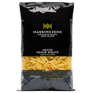 MASSIMO ZERO MEZZE PENNE RIGATE 1 KG