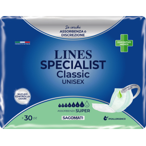 PANNOLONE LINES SPECIALIST CLASSIC SAGOMATO SUPER 30 PEZZI