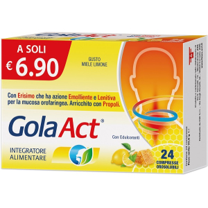 GOLA ACT MIELE E LIMONE 24 COMPRESSE OROSOLUBILI